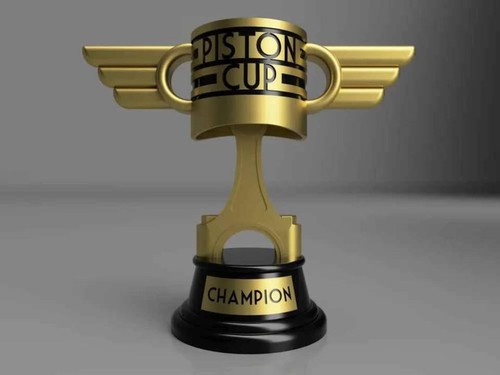 Piston cup trophy statue - piston,