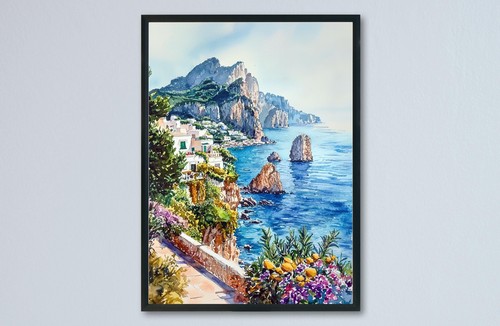 Capri aquarell - capri,