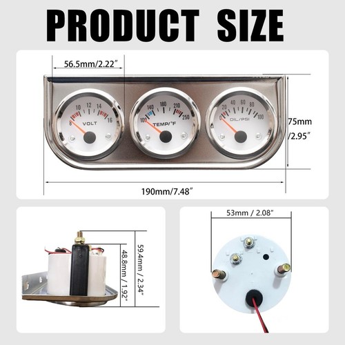 52mm kfz manometer - 52mm,