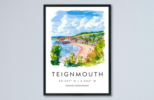 Teignmouth aquarell - teignmouth,