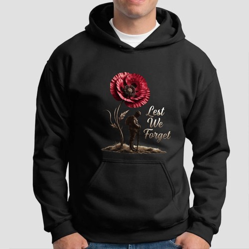 Lest forget poppy hoodie - we,