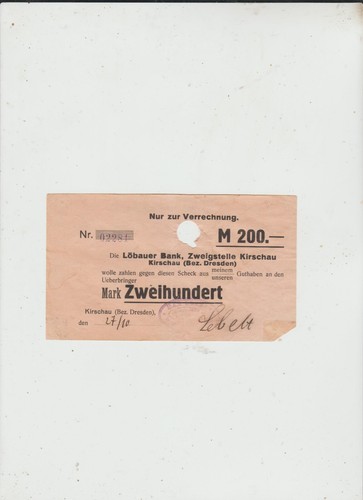 Kirschau 200 mark lobauer - 200,