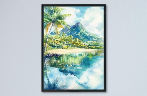 Mauritius aquarell - mauritius,