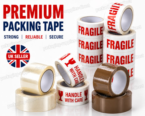 Transparent braun paketband - transparent,