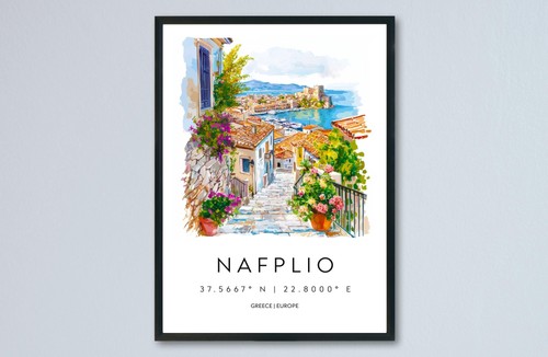 Nafplio aquarell - nafplio,