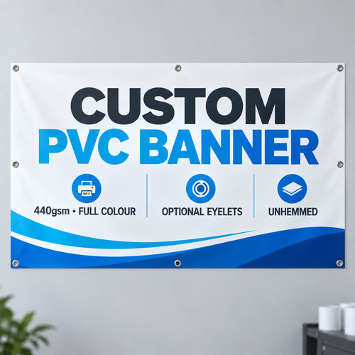 Individueller pvc bannerdruck - individueller, pvc-bannerdruck