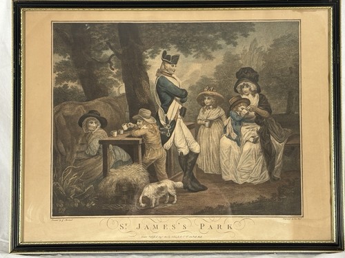 Paar antike farbdrucke - antike,