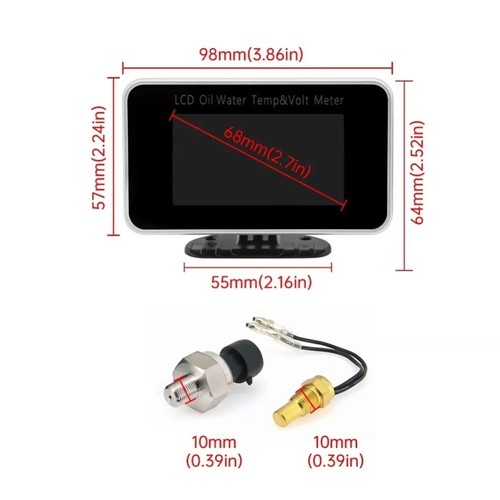 Lcd manometer digital - 3-in-1,