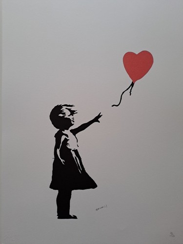 Banksy kunstdruck balloon - banksy,